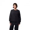 BLUZA DAMSKA FOX WORDMARK OVERSIZED FLEECE CREW BLACK XS